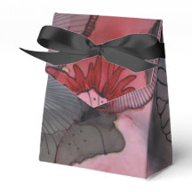 Caja de Favor de Berry Rojo Negro