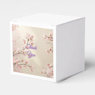 Caja de Favor de Boda de Cerezo Personalizado