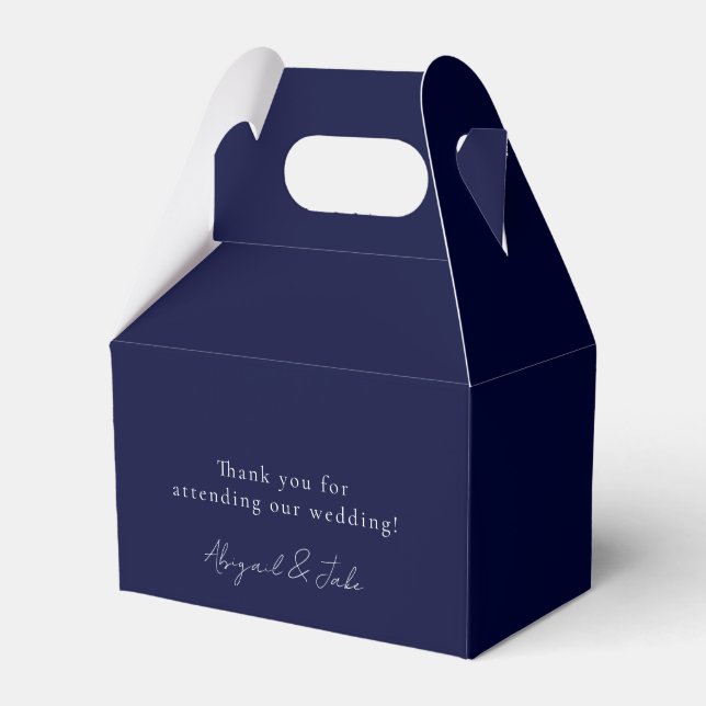 Caja de Favor de Boda de la Armada Simple (Front Side)