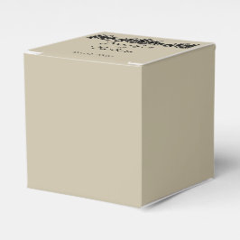 Caja de Favor de Boda Grabado en relieve con Flora