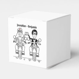 Caja de Favor de Boda Personalizada para Motocicli
