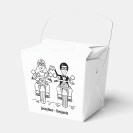 Caja de Favor de Boda Personalizada para Motocicli