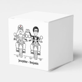 Caja de Favor de Boda Personalizada para Motocicli