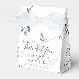Caja de Favor de Boda Silvery Green Eucalyptus