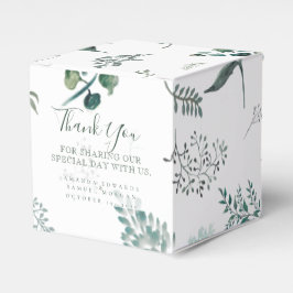 Caja de Favor de Boda Silvery Green Eucalyptus