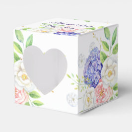 Caja de Favor de Bodas Sofisticada Lilac y Peony