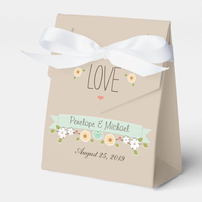 CAJA DE FAVOR DE BOHO DE LA FLORAL DE LA MINA (Front Side)