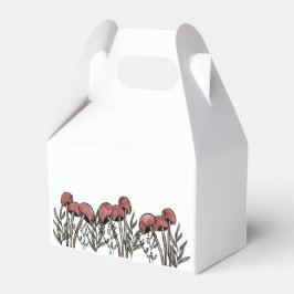 Caja de Favor de Capas de champiñón Rojo