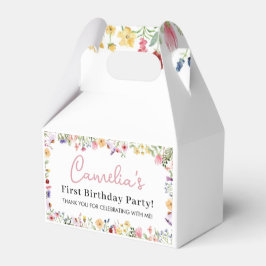 Caja de Favor de Cumpleaños de Flor Silvestre