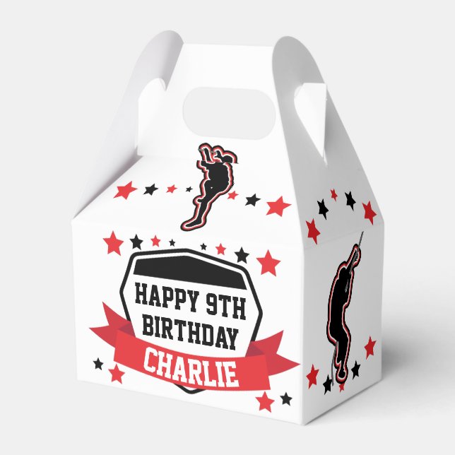 Caja de Favor de Cumpleaños de los Guerreros Ninja (Front Side)