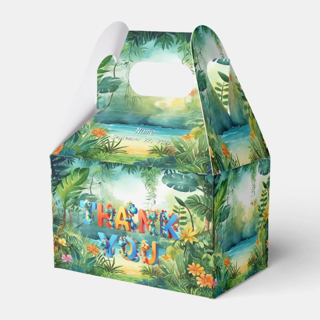 Caja de Favor de Dinosaurio Cute (Front Side)