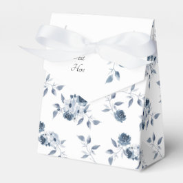 Caja de Favor de Ducha Azul Floral Bridal Personal