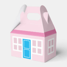 Caja de Favor de Fiesta Temática de la Muñeca Rosa