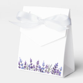 Caja de Favor de Flor de Lavanda de color de agua