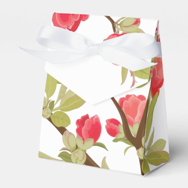 Caja de Favor de Flores de Árbol Rosa (Front Side)