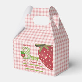 Caja de Favor de Fresa Dulce de Berry Rosa