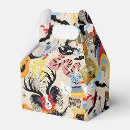 Caja de Favor de Halloween Monster Mash Up