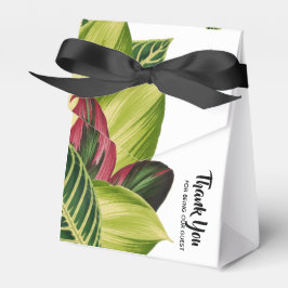 Caja de Favor de Hojas Tropicales