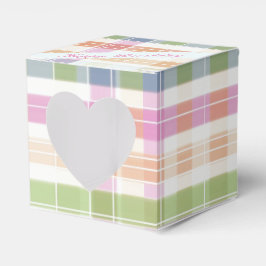 Caja De Favor De Invitados De Corazón Con Encanto