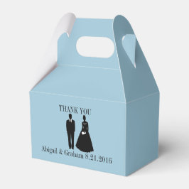 Caja de Favor de la Boda con Baldaquino