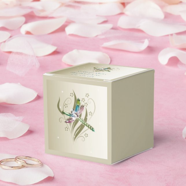 Caja de Favor de la Boda de Dragón con Mosaico (Boda)
