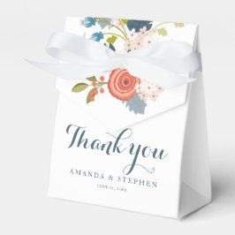 Caja de Favor de la Boda Floral de Jardín Silvestr