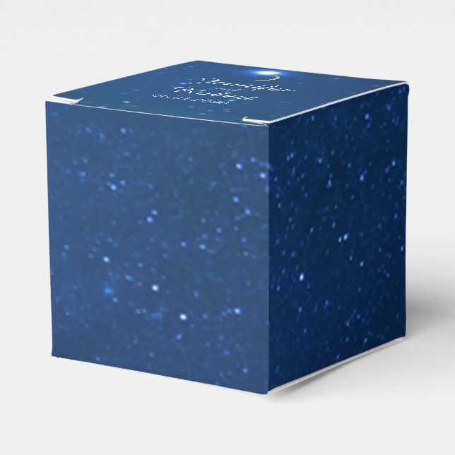 Caja de Favor de la Boda Noche Estelar (Costado Anverso)