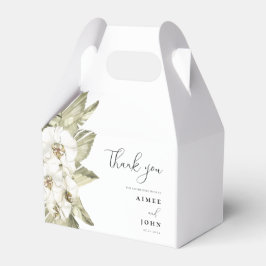 Caja de Favor de la Boda Orquídea Blanca