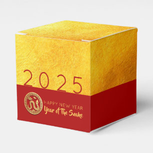 Caja de Favor de la Fiesta 2025 de Red Gold Snake
