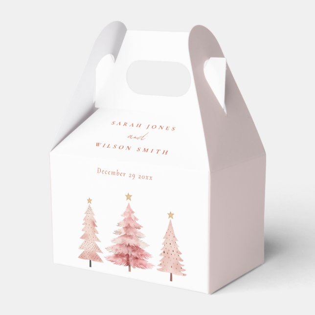 Caja de Favor de la Fiesta de Navidades de Árbol d (Front Side)