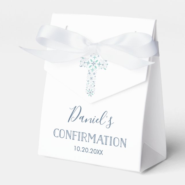 Caja de Favor de la Parte de Confirmación - Azul,  (Front Side)