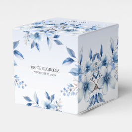 Caja de Favor de las Flores Azules Botánicas