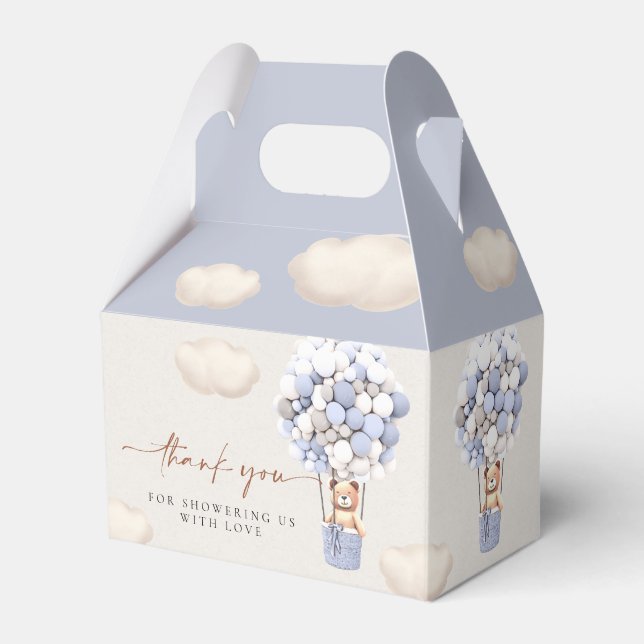 Caja de Favor de los Globos de Oso Marrón (Front Side)