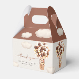 Caja de Favor de los Globos de Oso Marrón