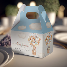 Caja de Favor de los Globos de Oso Marrón