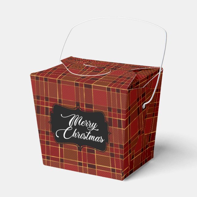 Caja de Favor de navidades con placa roja (Front Side)