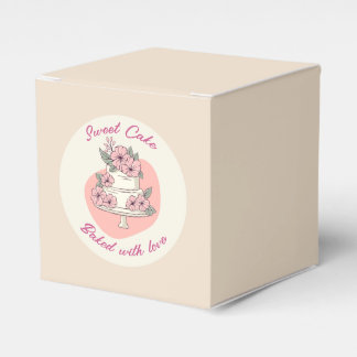 Caja de Favor de Panadería de Pastel Dulce
