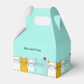 Caja de Favor de Pareja de Gato Cuto - Caja de Fav
