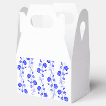 Caja de Favor de Patrón Floral Vertical