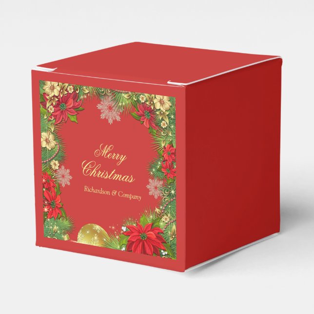 Caja de Favor de Regalo de Fiesta de Navidad Corpo (Costado Anverso)