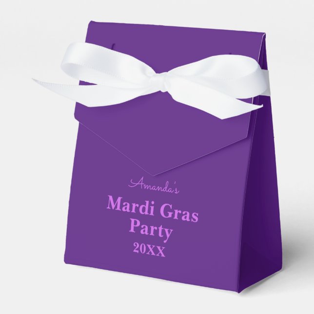Caja de Favor de Tema de Mardi Gras (Front Side)