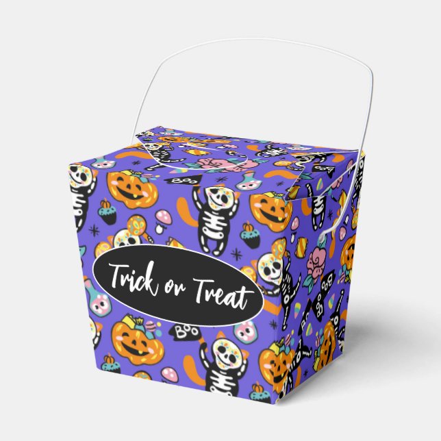 Caja de Favor de Trick o Trato de Halloween (Front Side)
