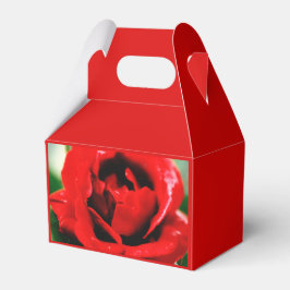 Caja de Favor del Amor Rojo Rosa