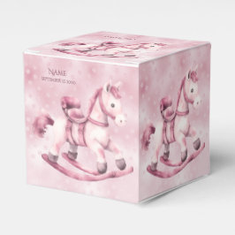 Caja de Favor del Caballo Rocoso Rosa