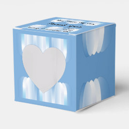Caja de Favor del Corazón Azul oscuro