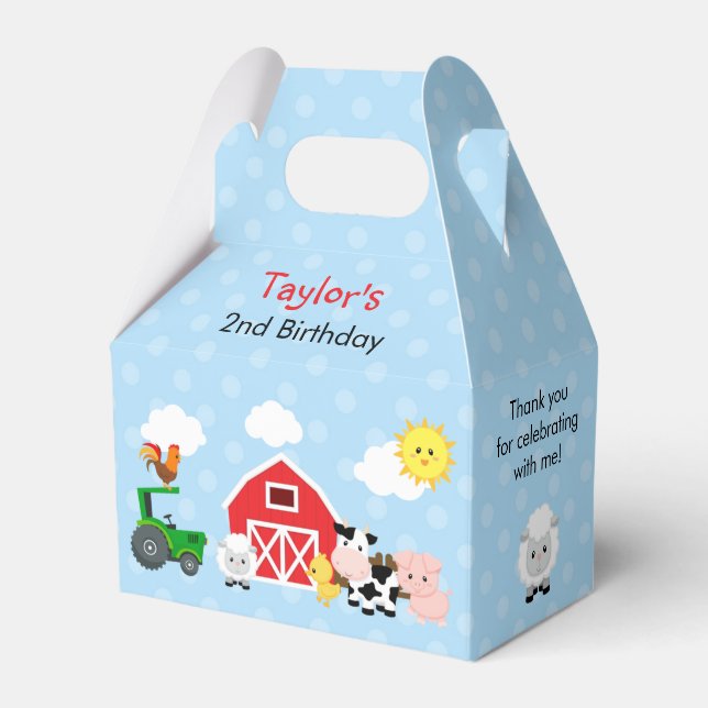Caja de Favor del Cumpleaños de la Granja (Caja de (Front Side)