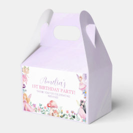 Caja de Favor del Cumpleaños del Chica de Hadas