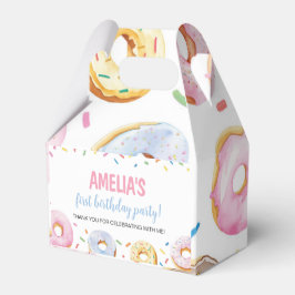 Caja de Favor del Cumpleaños del Chica Donut