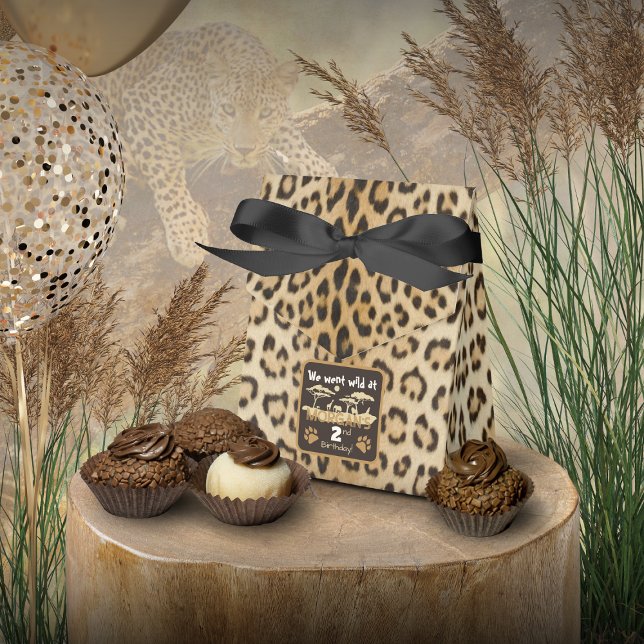 Caja de Favor del Cumpleaños del Leopardo de impre (Subido por el creador)