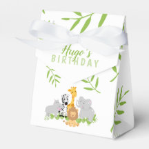 Caja de Favor del Cumpleaños Salvaje de una Selva